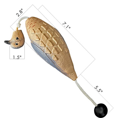 AUSCAMOTEK Morning Dove Dummy for Hunting Dog Training Dead Bird Bumper Trainer for Enhanced Retrieval Skills