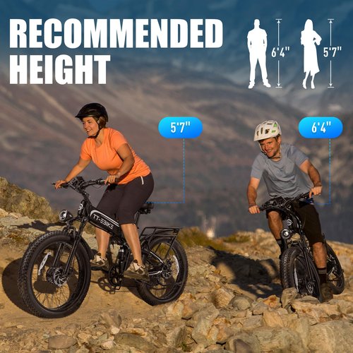 TT-EBIKE 5000W Dual Motor Folding Electric Bike Adults 42MPH with 60V 30AH Battery, 26x4 Fat Tire All Terrain Ebikes, Full Suspension E Bike, SHM 7-Speed Gear Electric Bicycle（63V）