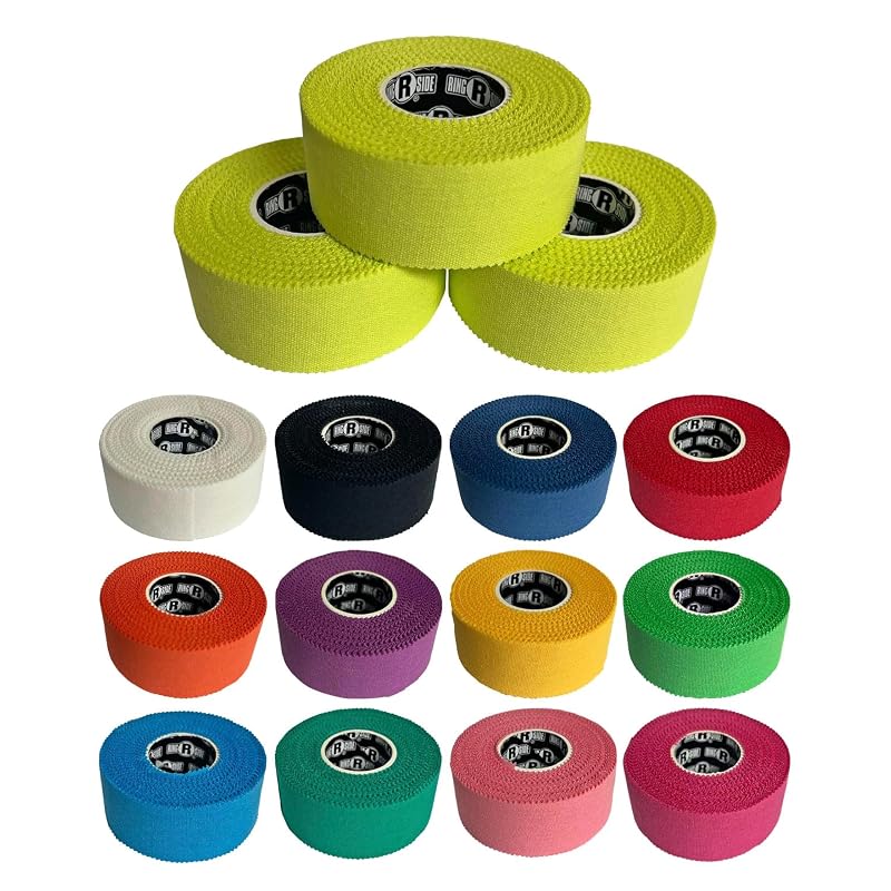 Ringside 1" Athletic Trainers Tape, Adhesive Cotton, Yellow, 3 Rolls