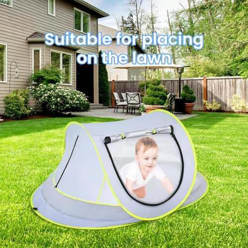 Mengersi Baby Beach Tent,Large Pop Up Beach Shade Sun Shelter for Girls Boys,Pop Up Mosquito Net Travel Tent Or Indoor Play Tent for Kids,UPF 50+ UV