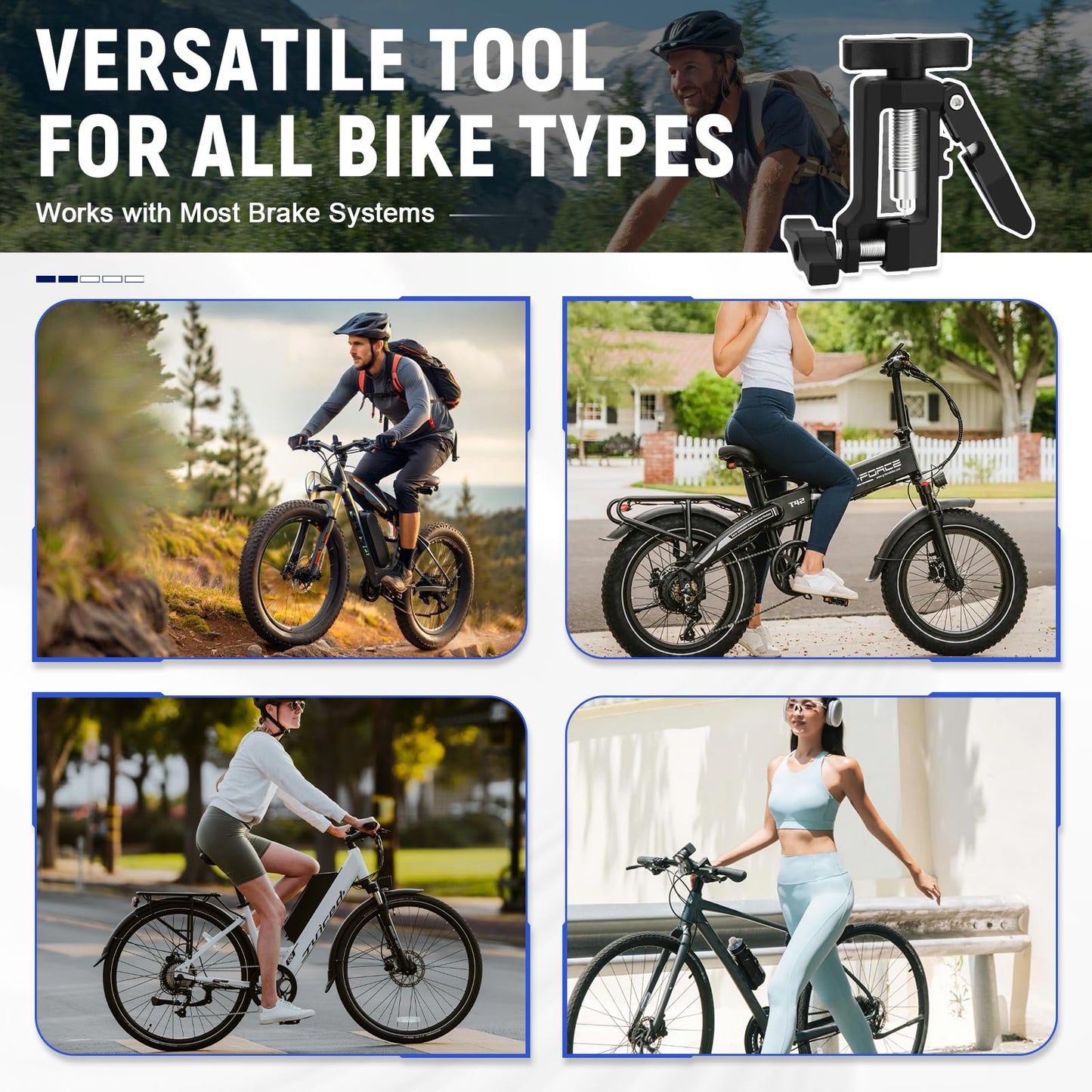2 in 1 Plastic Needle Driver Insertion and Hydraulic Hose Cutter Tool for Bicycle MTB Road Bike Brake Repair, Lightweight Brake Line Cutter and Oil Fitting Install