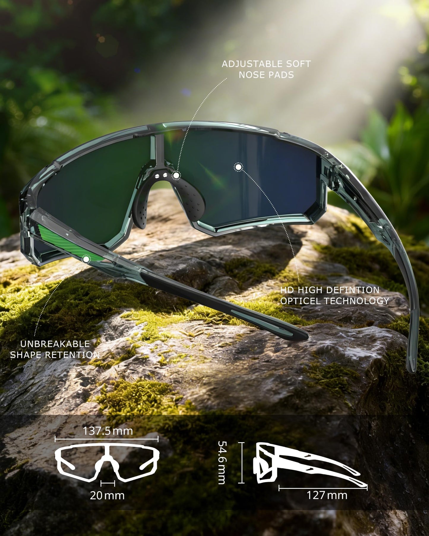 KALIYADI Sunglasses-Men Sports Mens-Sunglasses Women: Sun Glasses with UV400 for Running Cycling Golf Fishing