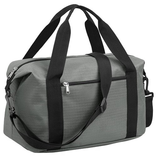 Vorspack Small Gym Bag - 14 Inches Duffle Bag for Travel Lightweight Duffel Bag for Men Women Personal Item Bag Weekender Bag for Travel Sports Gym - Grey