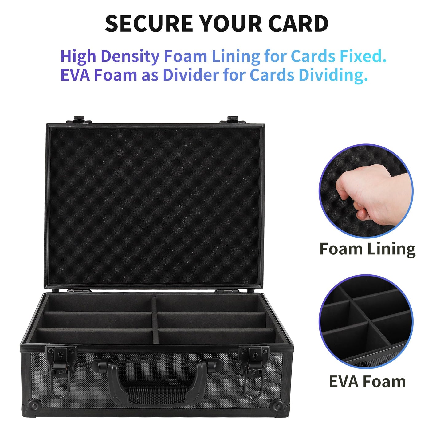 HZGXQN Toploader Storage Box for 3" x 4" 35pt Rigid Card, Top Loader Card Storage Hard Case, Sports Card Storage Boxes for Trading Cards, Top Loaders Holder (Holds 600+ Toploaders)
