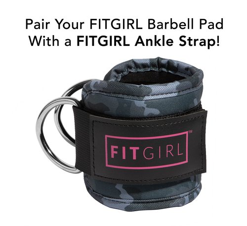 FITGIRL - Hip Thrust Pad and Squat Pad for Leg Day, Barbell Pad Stays in Place Secure, Thick Cushion for Comfortable Squats Lunges Glute Bridges, Works With Olympic Bar and Smith Machine (Camo Design)