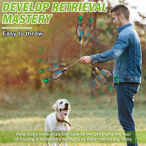 Archerest Dead Duck Dummy Bumper Toys for Waterfowl Hunting Retriever Dog Training, Floating Mallard Dummy Trainer Outdoor Soft Durable Realistic Fowl