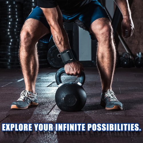 RitFit Wrist Wraps, Wrist Straps for Weightlifting, Wrist Support for Working Out, Bodybuilding, MMA, Powerlifting, Strength Training, Men & Women, Black