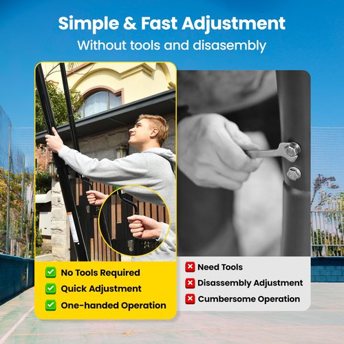 AWII SPORT Basketball Hoop Outdoor Protable 44Inch Impact Backboard, 5.3-10FT Height Adjustable Basketball Hoop Goal System with Portable Wheels for Adults