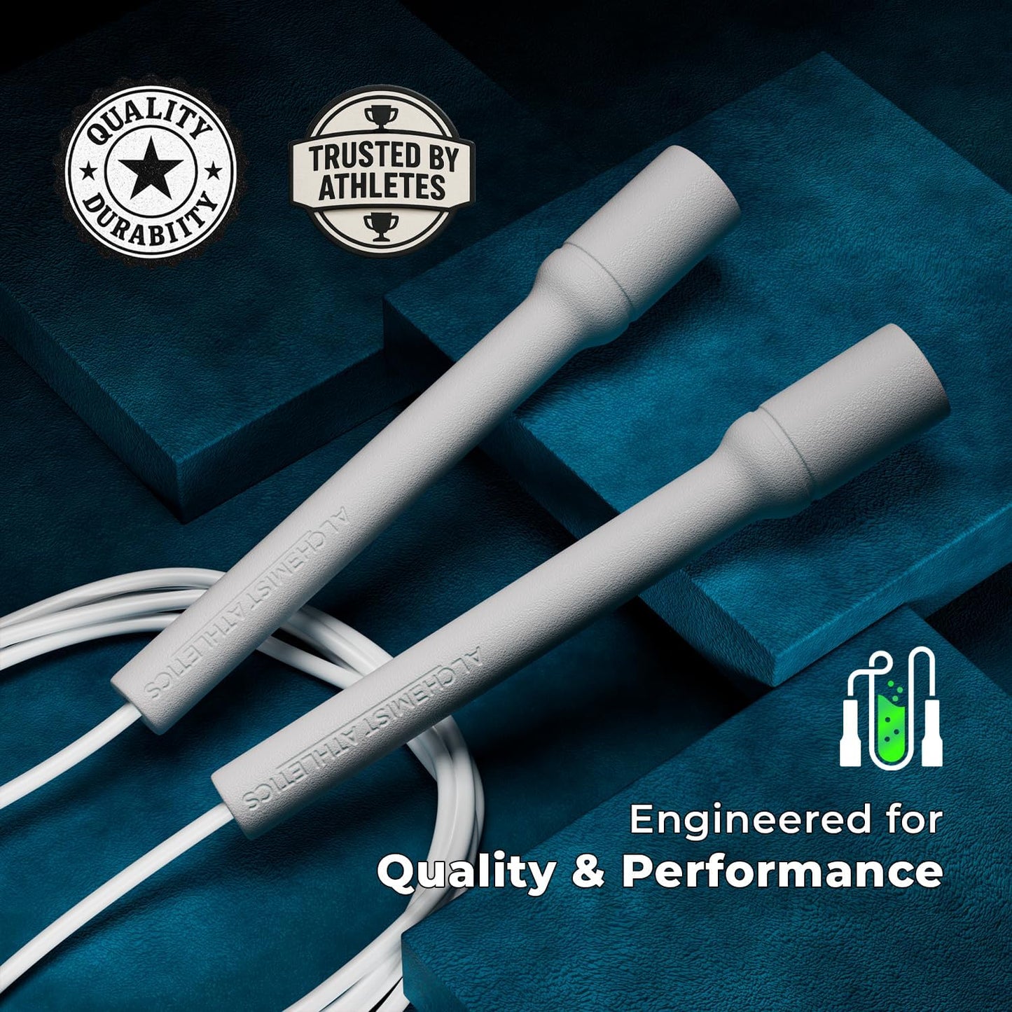 Jump Rope for Men and Women | Adjustable 10ft Skipping Rope | Freestyle/Speed Rope for Fitness, Cardio & Speed Training | Ergonomic Handles | 5mm Durable Cord | Tangle-Free