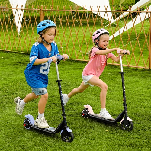 ECOROAD EK6 Kids Electric Scooter for 6-10, 3/6/10mph Speeds for Ultimate Comfort, Adjustable Height Electric Scooter, 150W & Dual Brake Safety, for Growing Adventurers（Rider:3.9-5.2 ft）