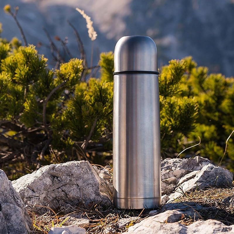 33 Oz Insulated Stainless Steel Water Bottle with Cup – Double Wall Vacuum Flask