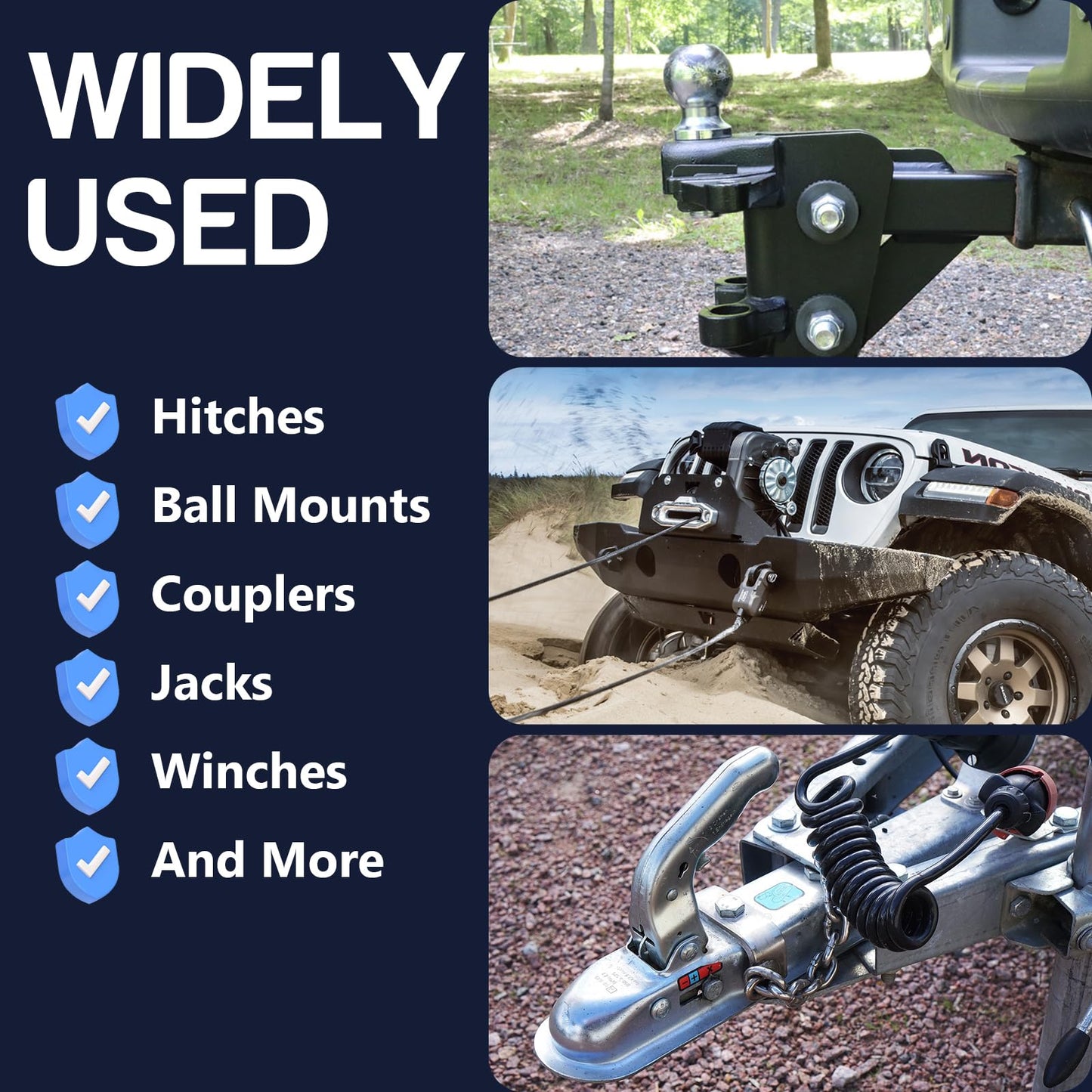 BTAS Trailer Hitch Ball Lubricant Waterproof Grease with PTFE 5oz,Reduces Friction & Wear & Noise on Tow Hitch Mount Balls,King Pins,Hitch Locks,Jacks,etc.