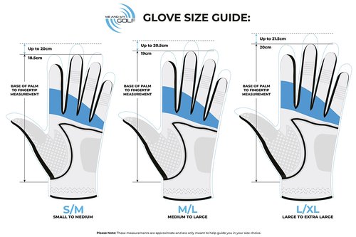 ME AND MY GOLF True Grip Training Golf Glove - Perfect Grip Every Swing (Medium-Large, Left Hand (for Right-Handed Golfers))