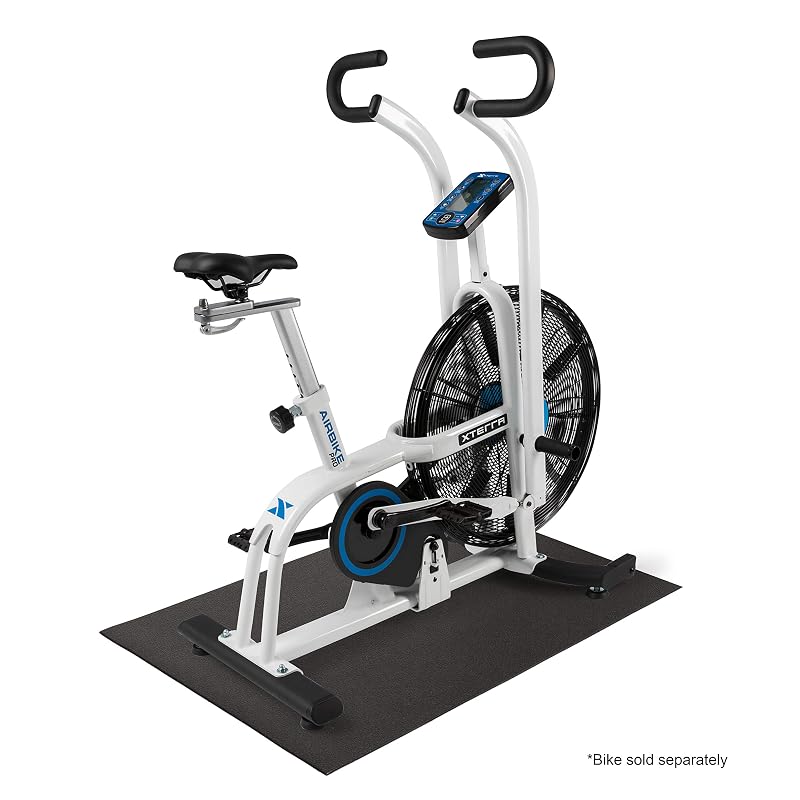 XTERRA Heavy-Duty 6mm PVC Floor Mat for Treadmill or Bike — Non-Slip Textured Exercise Floor Protector