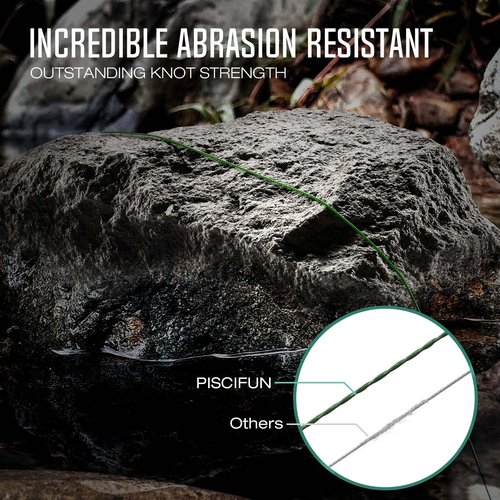 Piscifun Onyx Braided Fishing Line Advanced Superline Braid Lines 150Yd 6lb Black
