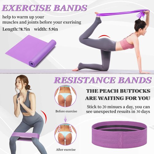 THYWD Yoga Wheel Set, Wheel Foam Roller with Back Cracker Roller for Pain Relief & Deep Tissue Massage and Stretching 500lbs Capacity, Trigger Point Therapy Massage Ball, Yoga Blocks 2 Pack with Strap