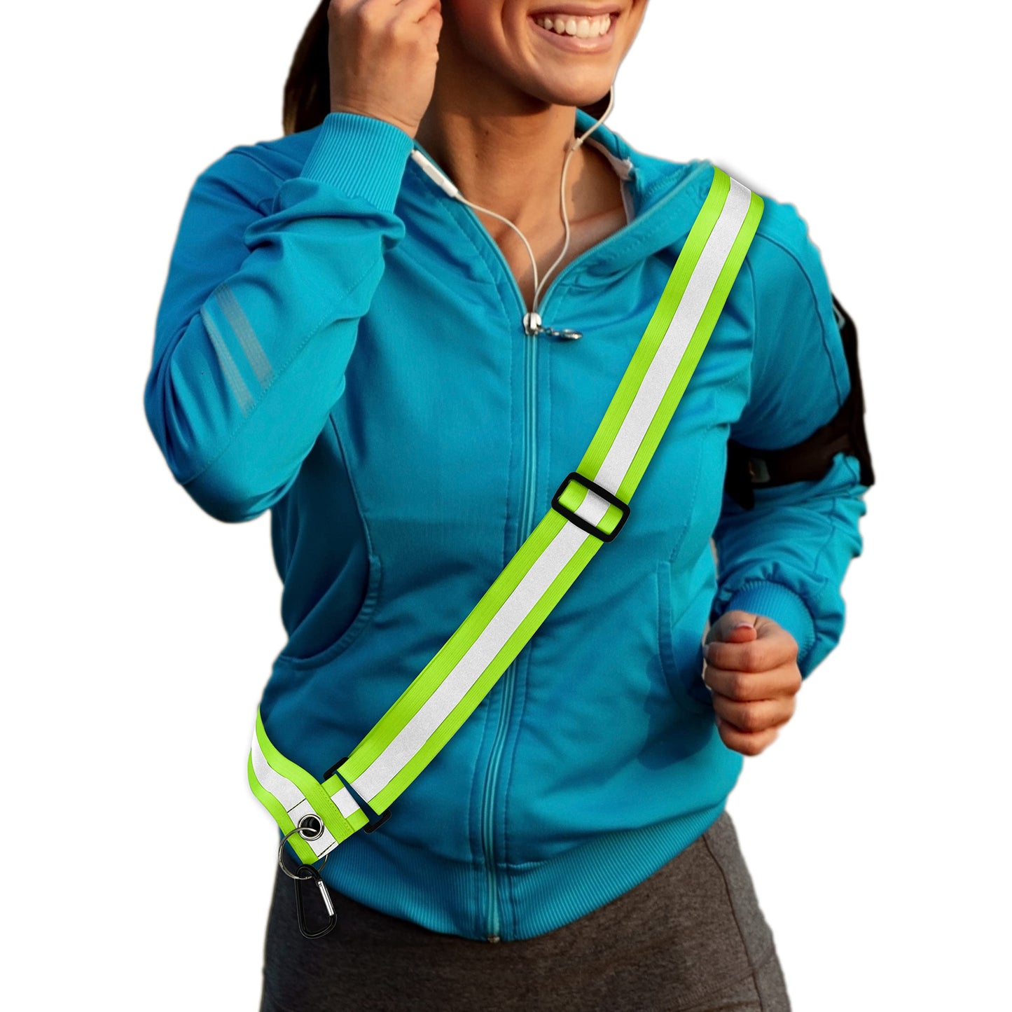 HiVisible | Reflective Sash for Walking at Night Adjustable Safety Sash for Men Women Kids Reflective Belt Sash for Running Walking Biking