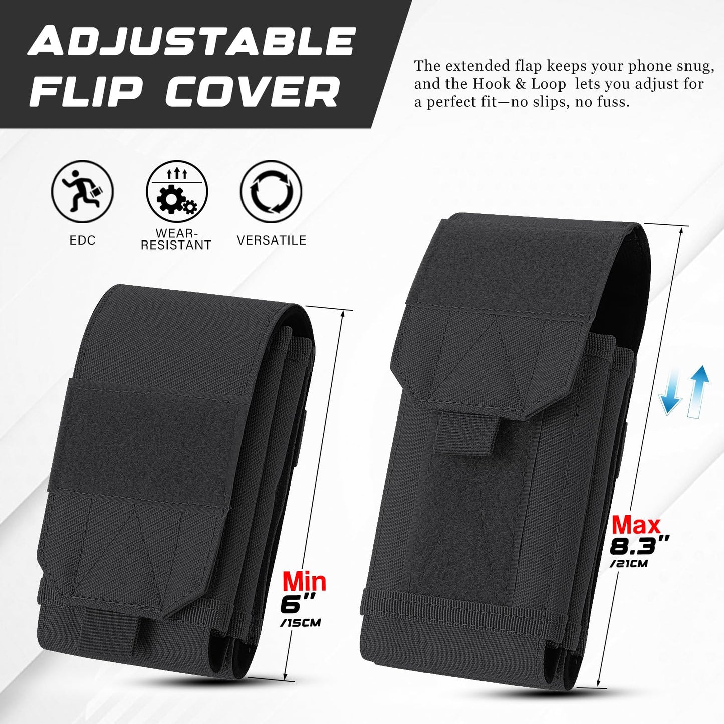 Tactical Molle Phone Holder Pouch Duty Belt Vest Tactical Gear Accessories