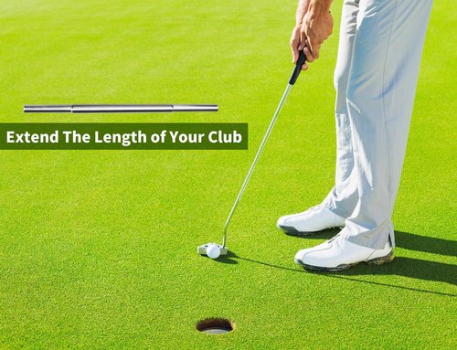 Hateenru 5PCS Golf Club Extensions Steel Shaft Iron Length Extension Kit Repair Replacement, Silver