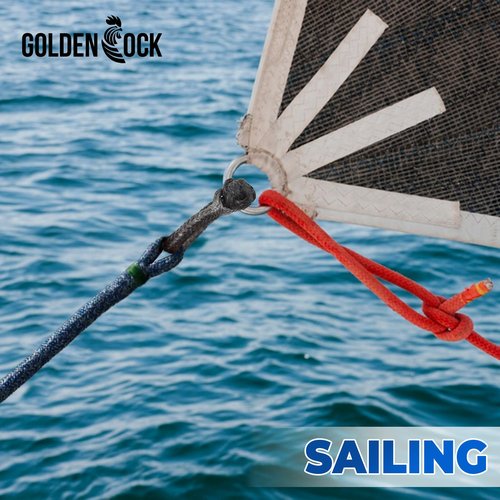 GOLDEN COCK 1/6" x 5.5" (4mm x 140mm) UHMWPE Dyneema Soft Shackles - Soft Connector 2205 LBS Breaking Strength, Marine Rigging Soft Shackle for Sailing Boating Yacht