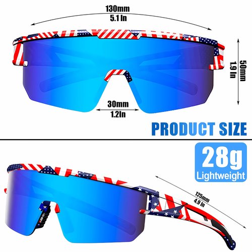 YUNBLL&KO Sports Polarized Sunglasses Men Women UV400 Protection Kids Youth Baseball Sunglasses for Cycling Softball Running