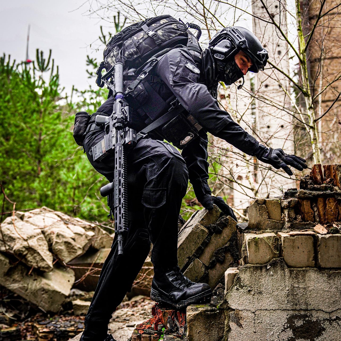 VOTAGOO GEAR G3 Combat Uniform Set for Men Tactical Camouflage Clothing Hunting Paintball Suit with Knee & Elbow Pads