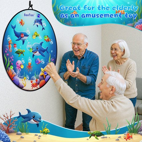 BooTaa 29" Large Dart Board for Kids, Kids Dart Board with Sticky Balls, Boys Toys, Indoor/Sport Outdoor Fun Party Play Game Toys, Birthday Gifts for 3 4 5 6 7 8 9 10 11 12 Year Old Boys Girls