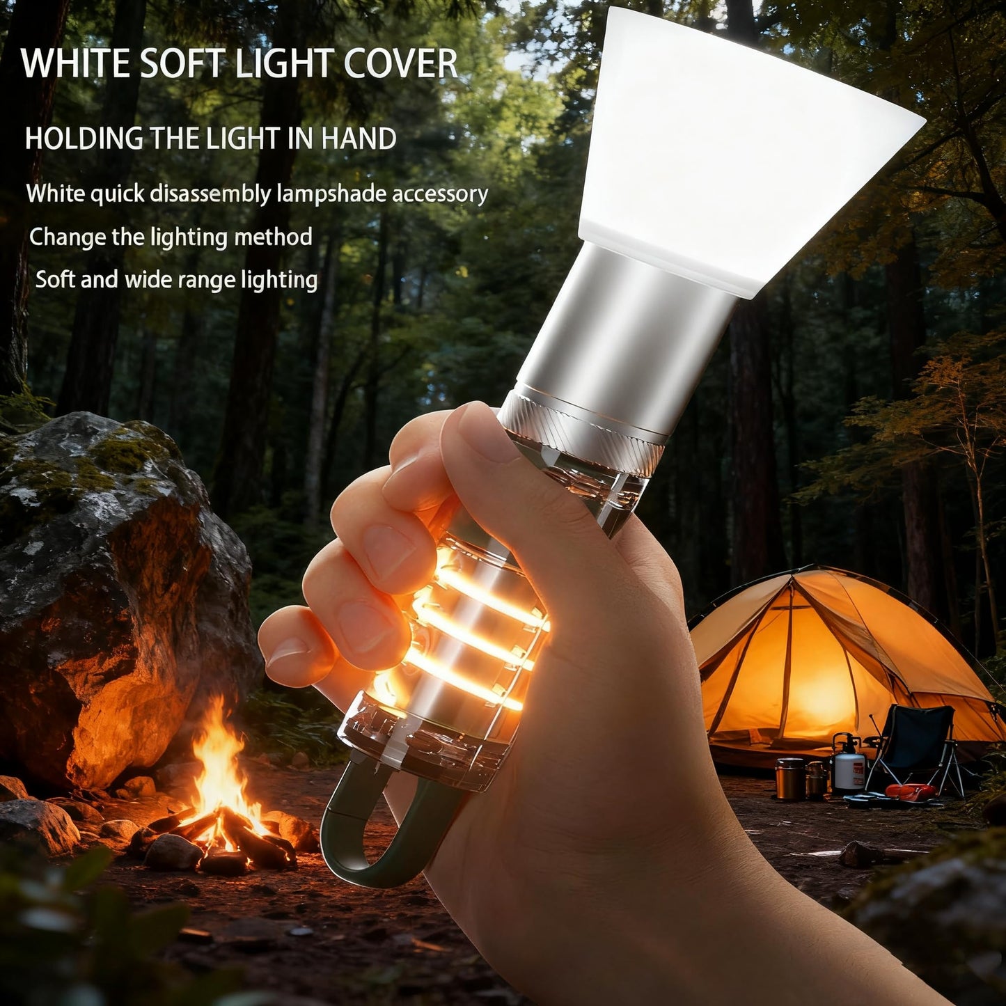 Aijolenly Rechargeable High-Lumens Flashlights, Super Bright LED Flashlights, High-Power Handheld Flashlights with 6 Modes and Adjustable Focus, Suitable for Emergency Lighting and Hiking