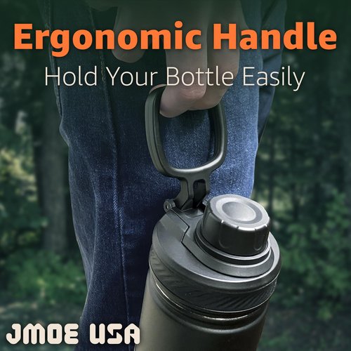 Jmoe USA Replacement Lid For Tal Ranger Pro and Manna Water Bottles | Fits 18, 26, 40, 64 oz Sizes | Shatter Resistant Material | Made of Food-Grade Plastic & Silicone | Easy Twist Cap (1-Pack)