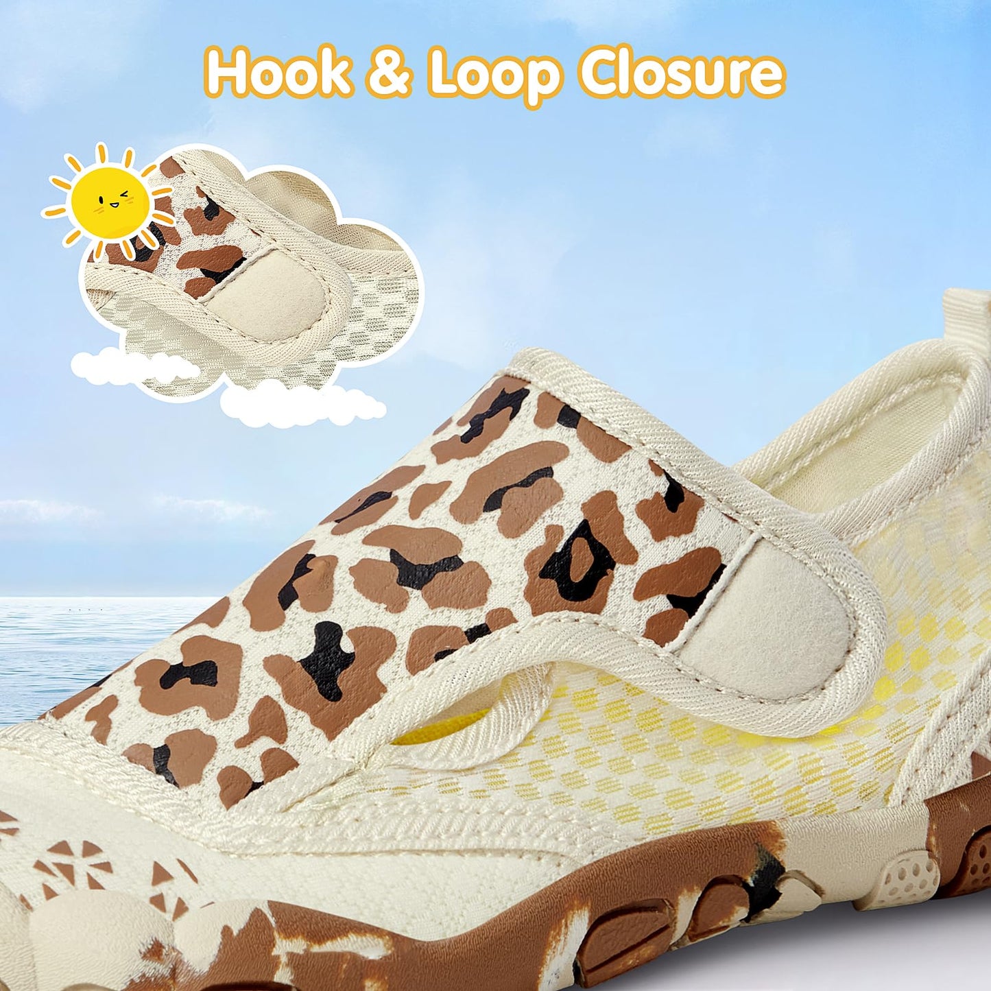 ATHMILE Kids Water Shoes Boys Girls Water Shoes Barefoot Summer Shoes