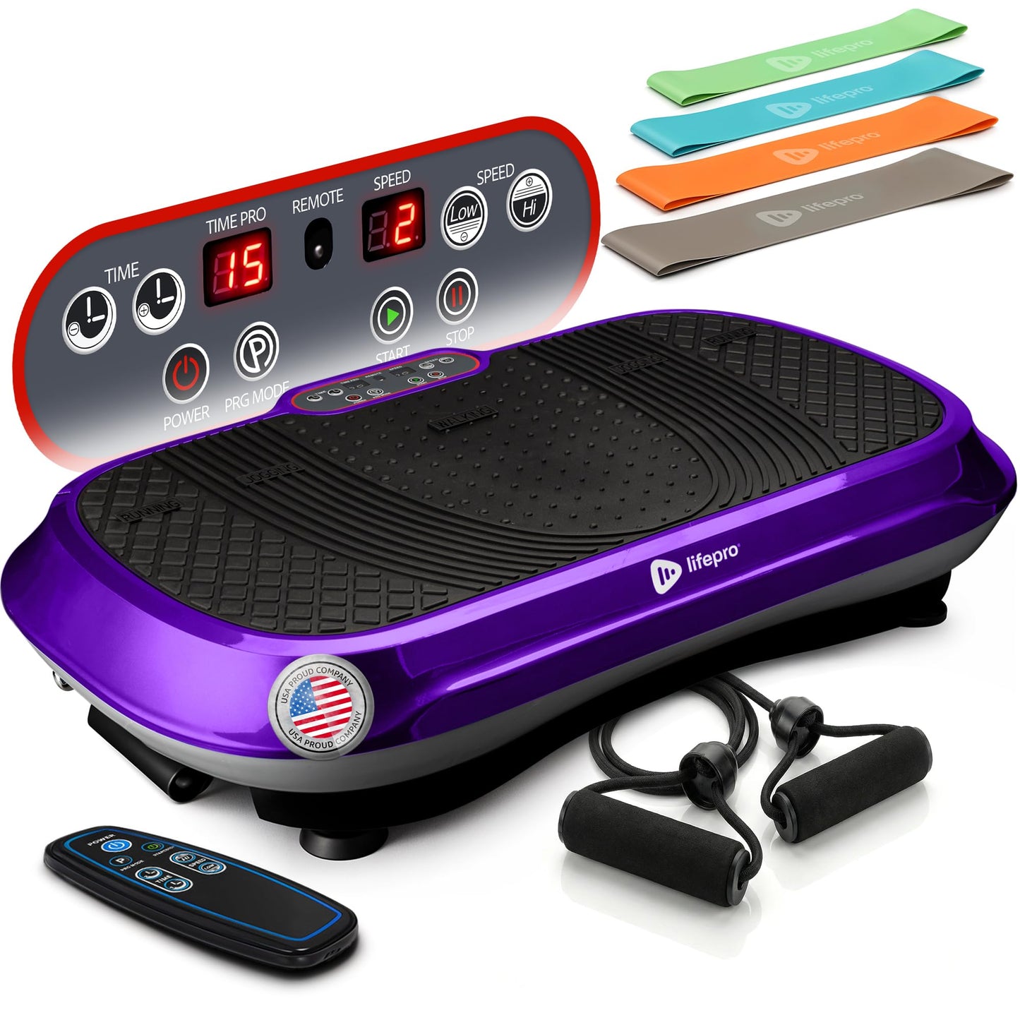Lifepro Waver Vibration Plate Exercise Machine with 99 Speeds & 10 Presets