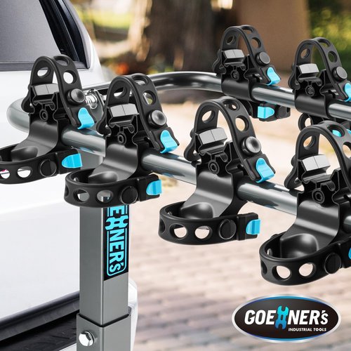 𝐈𝐦𝐩𝐫𝐨𝐯𝐞𝐝 𝐕𝐞𝐫𝐬𝐢𝐨𝐧 4 Bike Rack Hitch Mount (240lbs), Bike Rack for Car Made with High-Strength SPCC Steel, Dual Cradle Systems, Bike Bicycle Carrier for Car, SUV, Truck 2” Receiver