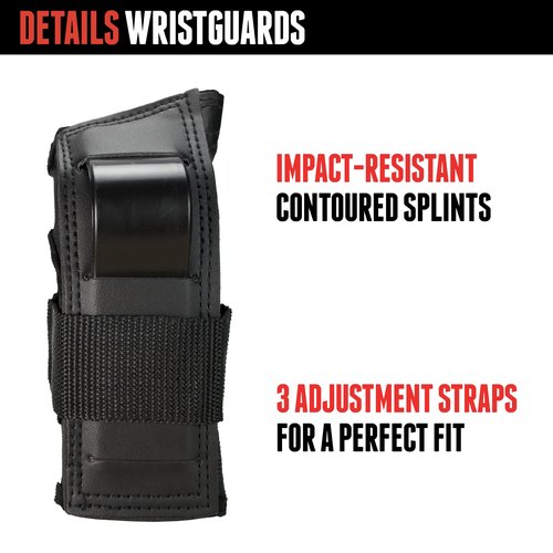 Triple Eight Saver Series Pad Set with Kneesavers, Elbowsavers and Wristsavers, Medium, Black (604352 60014)