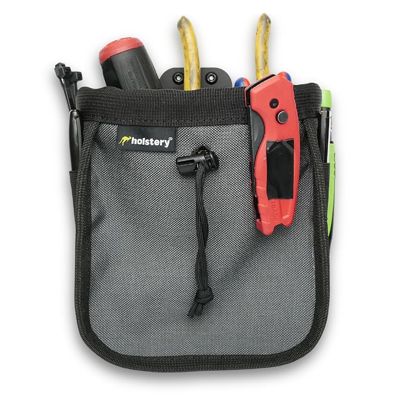 Joey Pouch V2 Clip-On Tool Belt Bag for Nails, Screws & Hardware - Great for Electricians, Plumbers, HVAC Techs
