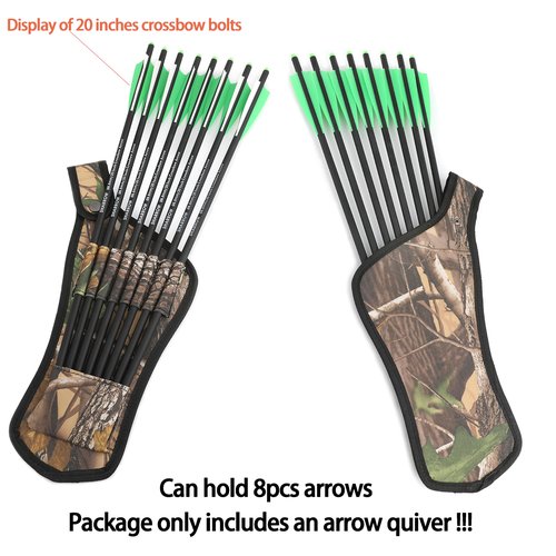 ZSHJGJR Archery Arrow Quiver Crossbow Arrow Quiver Hip Arrow Pocket Holder Waist (Maple Camo)