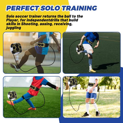 wutfuooo Soccer Agility Training Equipment Set, 12 Rung 20Ft Agility Ladder, 12 Disc Cones, 4 Steel Stakes, Solo Soccer Trainer, Jump Rope - Speed Training Equipment for Soccer Football Basketball