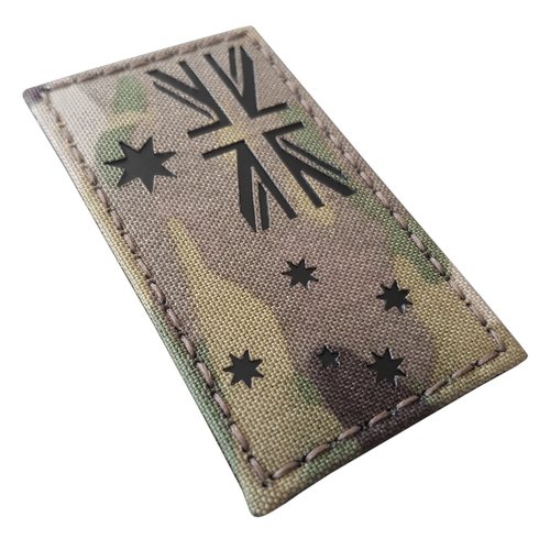 Australia Flag Infrared IR 3.5x2 IFF Tactical Morale Fastener Patch (Multicam)