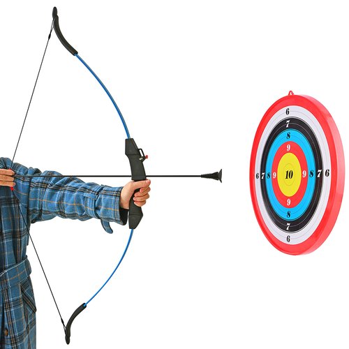 FQH Archery Recurve Bow Set for Adults & Beginners Target Arrow Practice Outdoor Shooting Training Game Recreational Bow Set Accessories（for 14+ Ages） (Black)