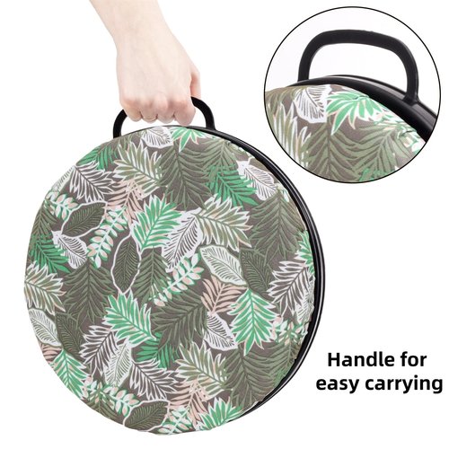 Mezchi 5 Gallon Bucket Seat 2 Pack, 360° Swivel Hunting Seat with Foam Cushion & Waterproof Lid, Portable Fishing, Camping Chair with Handle (2 Colors)