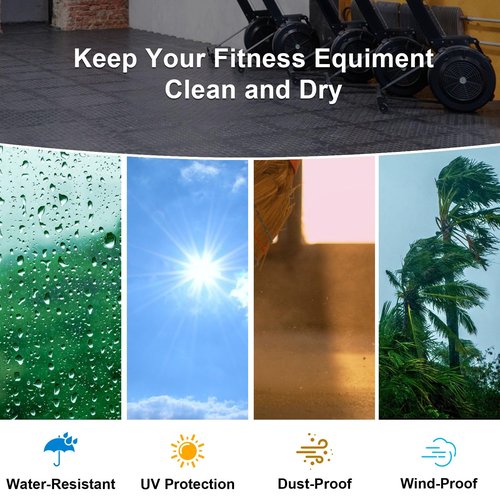 Andacar Rowing Machine Cover for Sunny Magnetic Rowing Machine, Foldable Rower Machine Cover Waterproof Water Rowing Machine Covers for Home-44x19.6x52 in