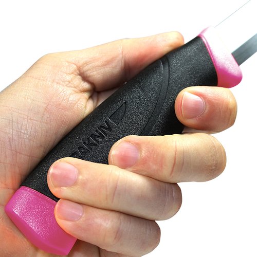 Morakniv Companion Fixed Blade Outdoor Knife with Stainless Steel Blade, 4.1-Inch, Magenta