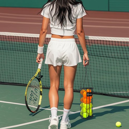 Pickleball&Tennis Ball Hoppers, Tennis Ball Hopper basket for Picking and Storage,, Sturdy Lightweight Structure Tennis Pick-up Can Accommodate 16 Pickleballs or 24 Tennis Balls(no assembly required)