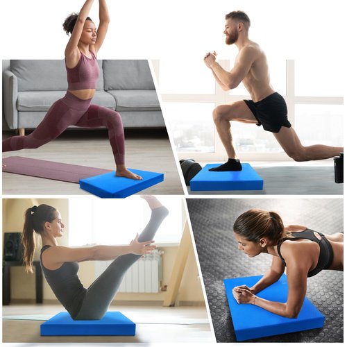 OiZenhio Professional Foam Balance Pad, Large Balance Pads for Physical Therapy, Foam Balance Board for Rehabilitation Stability Workout Knee and Ankle Exercise Strength Training