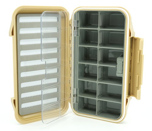 Kingfisher Large Waterproof 12 Compartment and Foam Fly Fishing Box