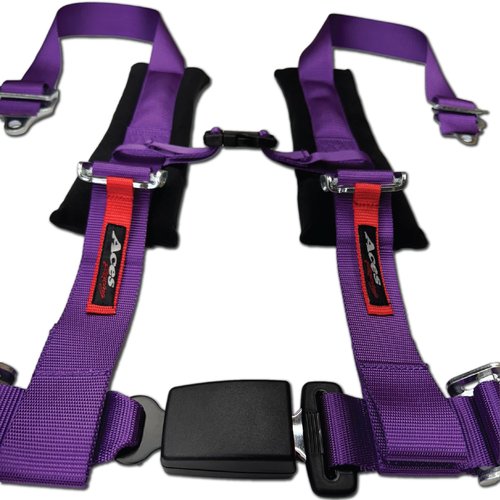 AAAA Aces Racing (Purple) 4 Point Harness with 2 inch padding