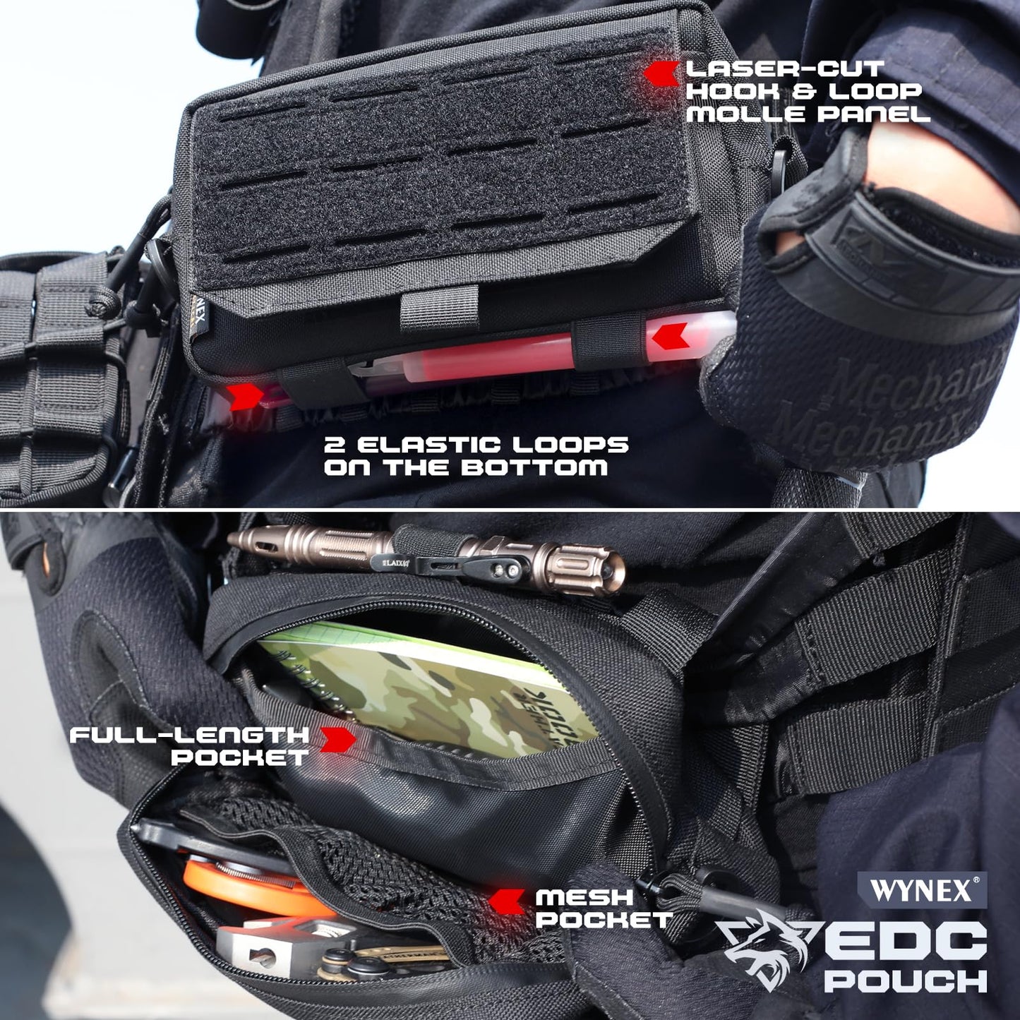 WYNEX Tactical Molle Admin Pouch, EDC Tool Pouch Small