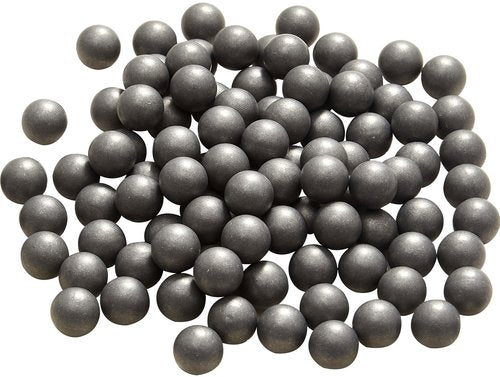 Alien Play 100 Rounds Solid 50 Cal. Paintballs for Self Defense, 2.8 Gram Reusable .50 Caliber Powerful Aluminum Balls Fit for t4e TR50/HDR 50 (Aluminum, Metallic Grey)