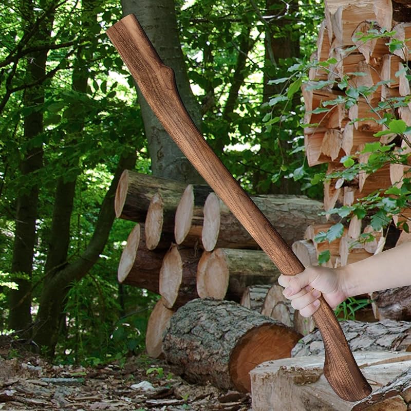 32.8-Inch Hickory Axe Handle Replacement Kit with Wedges - Includes 1 Wooden + 2 Steel Wedges (Variation of THIS listing: 32.8 Inch)