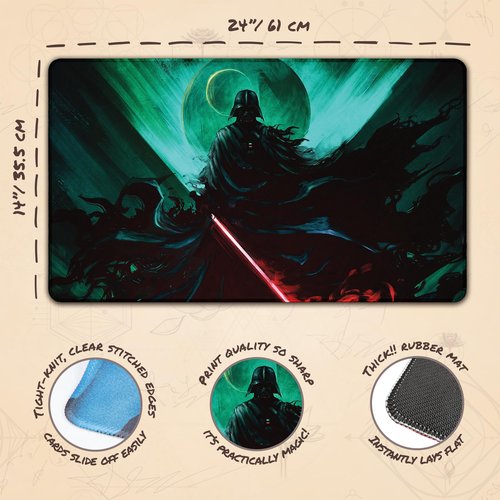Paramint Dark Lord (Stitched) - MTG Playmat by Anato Finnstark - Compatible with Magic The Gathering Playmat - Play MTG, YuGiOh, TCG - Original Play Mat Art Designs & Accessories