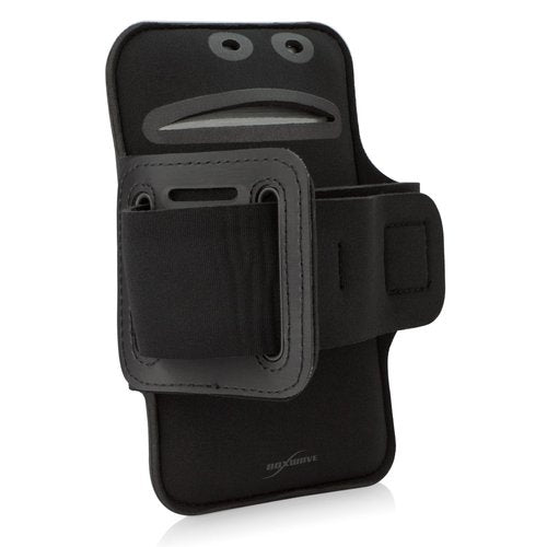 BoxWave Case Compatible with Pioneer XDP-300R - Sports Armband, Adjustable Armband for Workout and Running - Jet Black